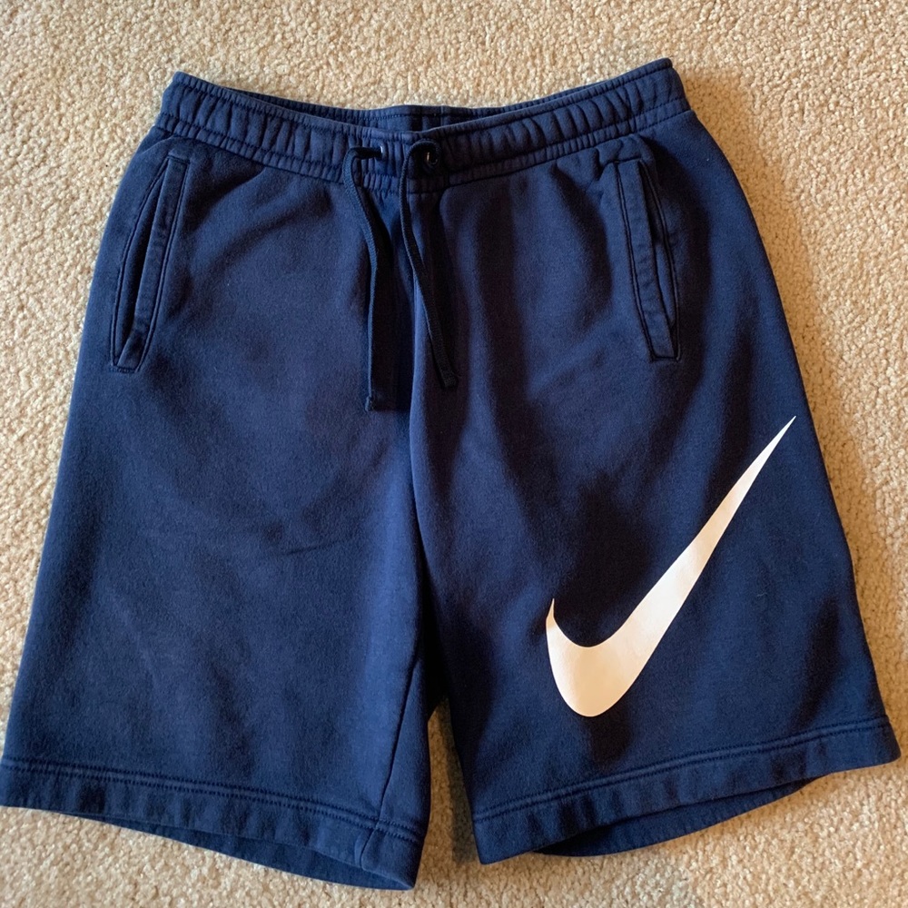 Nike work out shorts navy blue Medium